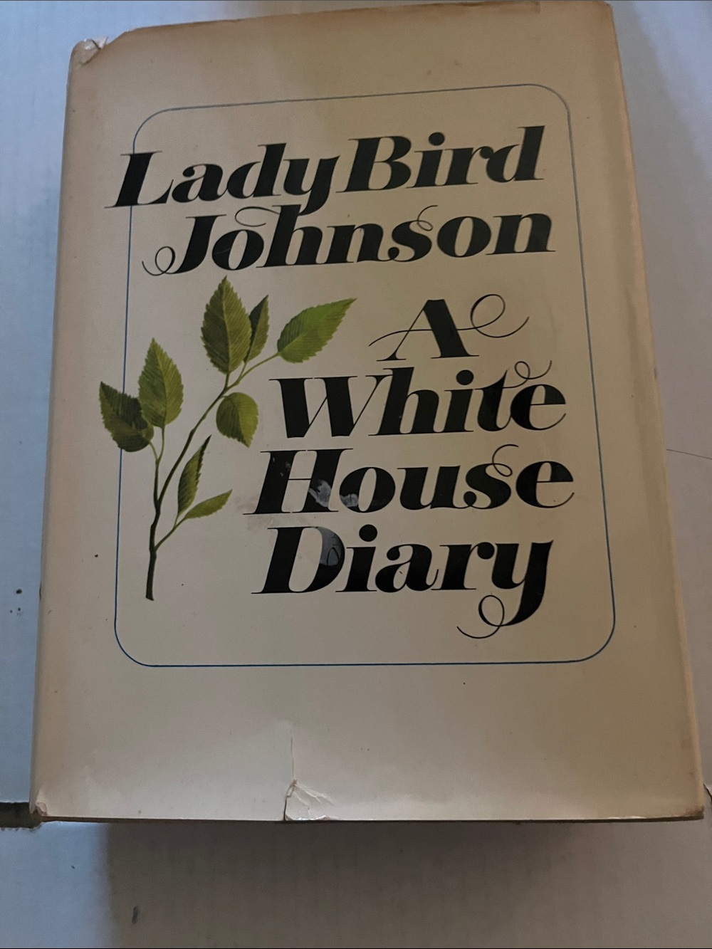 'A White House Diary' Hardcover Book - White/Cream First Edition with Dj